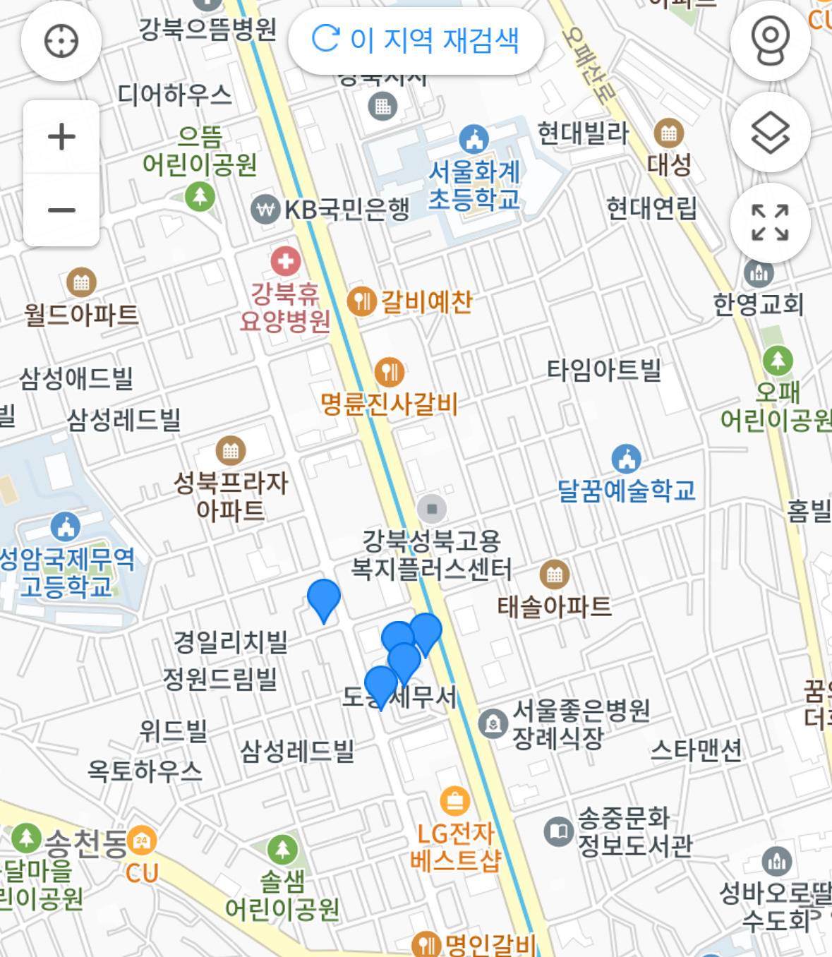 엉뚱한 위치에 있는 서울의 세무서들.jpg | 인스티즈