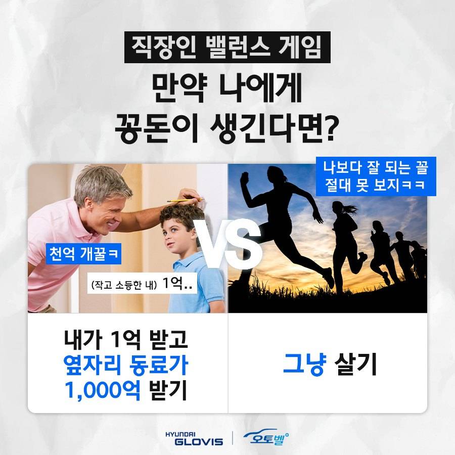 직장인 밸런스게임) 만약 나에게 꽁돈이 생긴다면? | 인스티즈