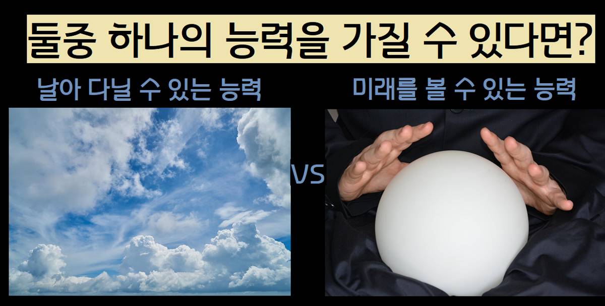 날 수 있는 능력 vs 미래를 보는 능력 | 인스티즈