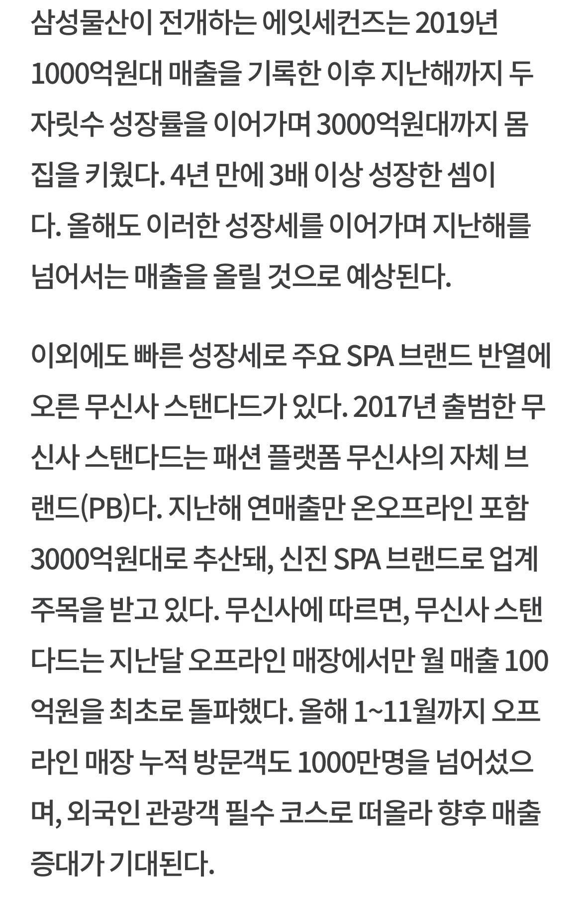 패션업계 불황에도…SPA 브랜드는 '전성기' | 인스티즈