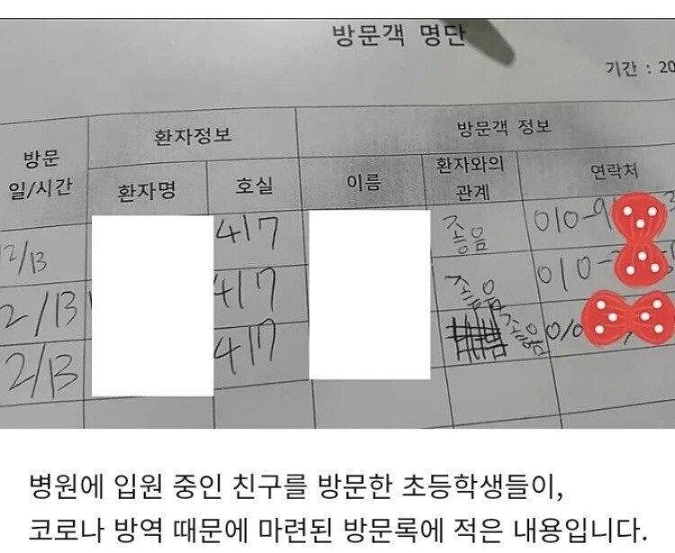 친구 병문안 간 초등학생들 | 인스티즈