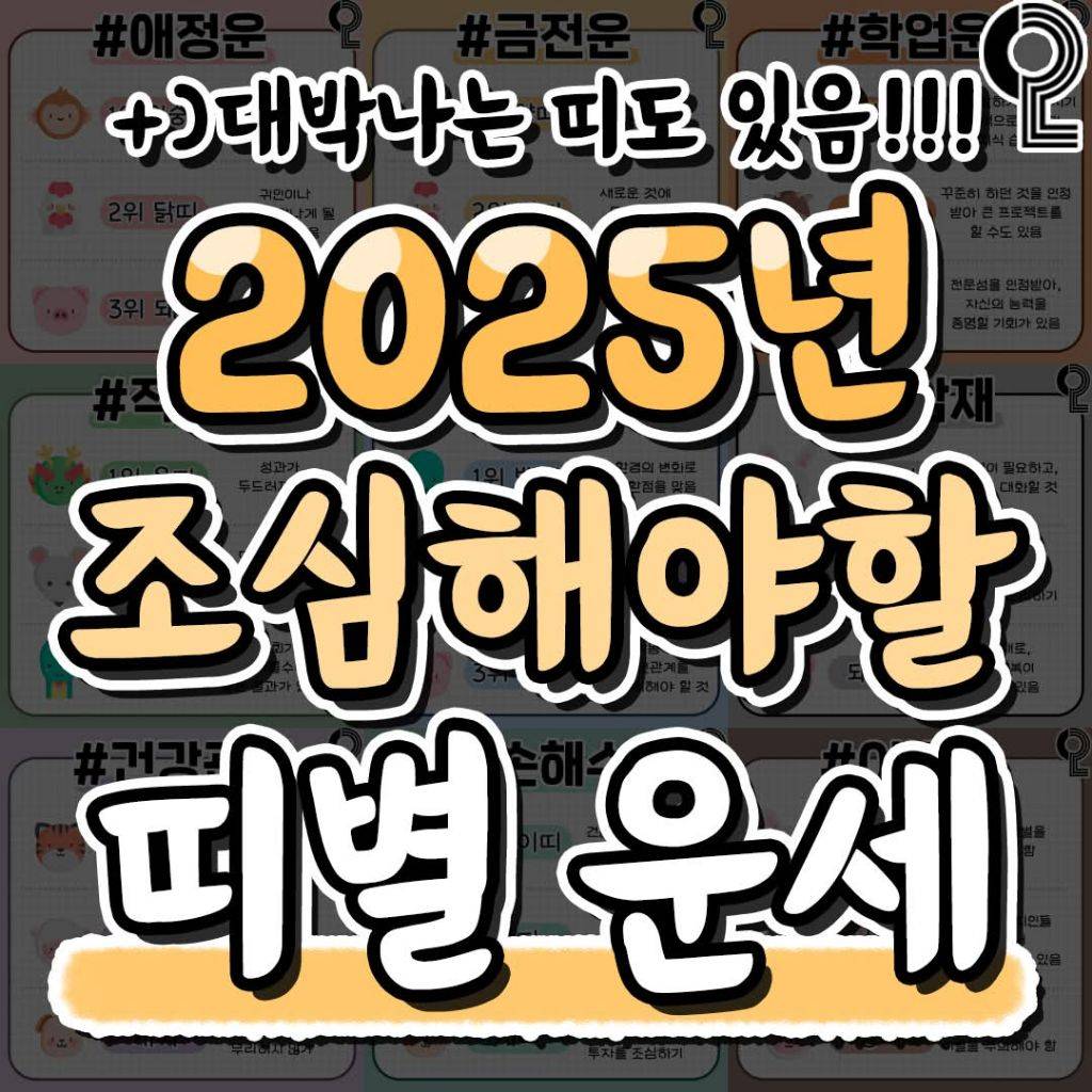 2025년 조심해야할 띠별 운세 | 인스티즈