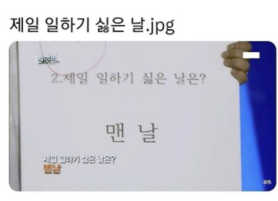 특별히 일 하기 싫은 날 | 인스티즈