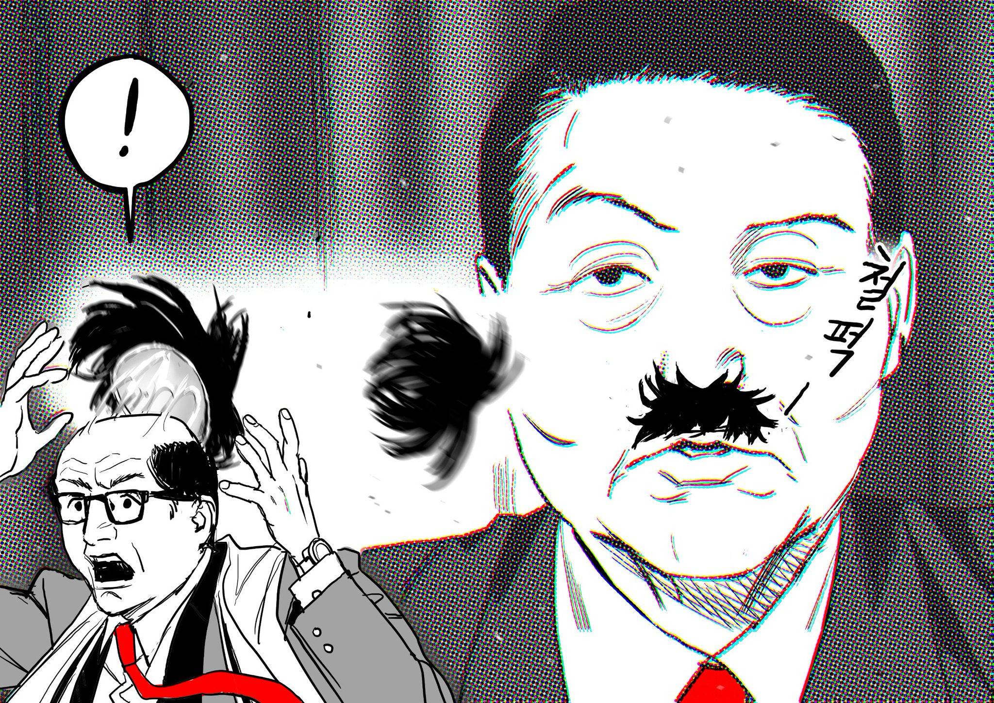 순식간에 두 사람을 풍자한 만평 | 인스티즈