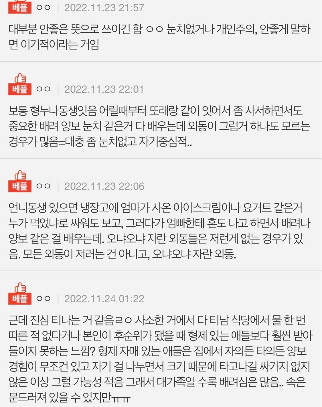 네이트판) '외동은 티난다' 라는게 뭔뜻이야 대체 | 인스티즈
