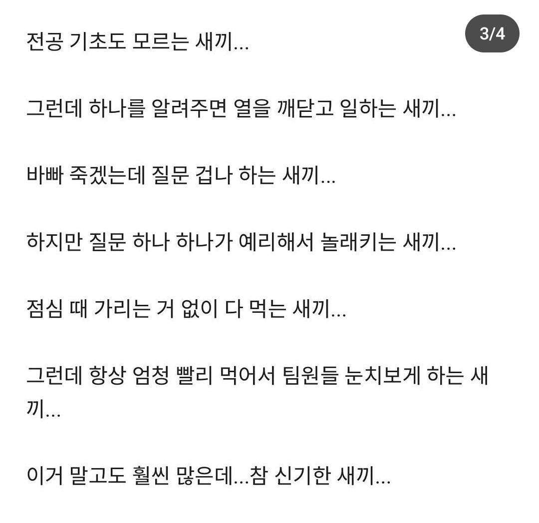 우리 회사에 sss급 신입 왔다,,, | 인스티즈