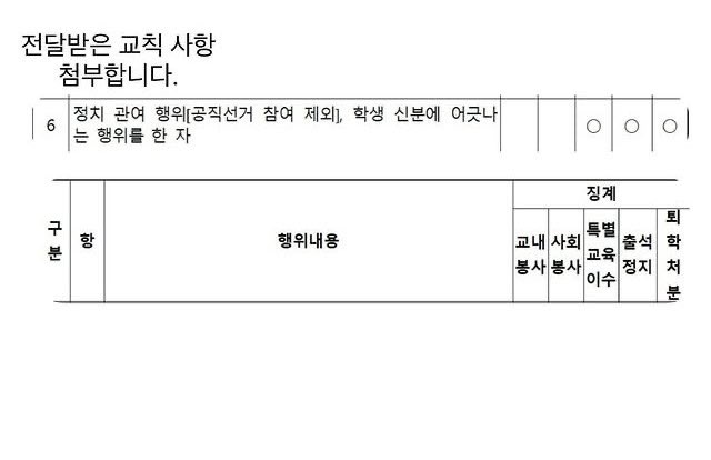 은평구 예일여고 학생들이 시국선언문 올렸다고 학교에서 징계한다고 함.twt | 인스티즈