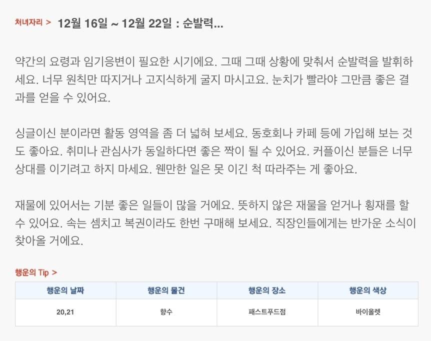 당일보는 12월 3주차 산수도인 별자리 운세 | 인스티즈