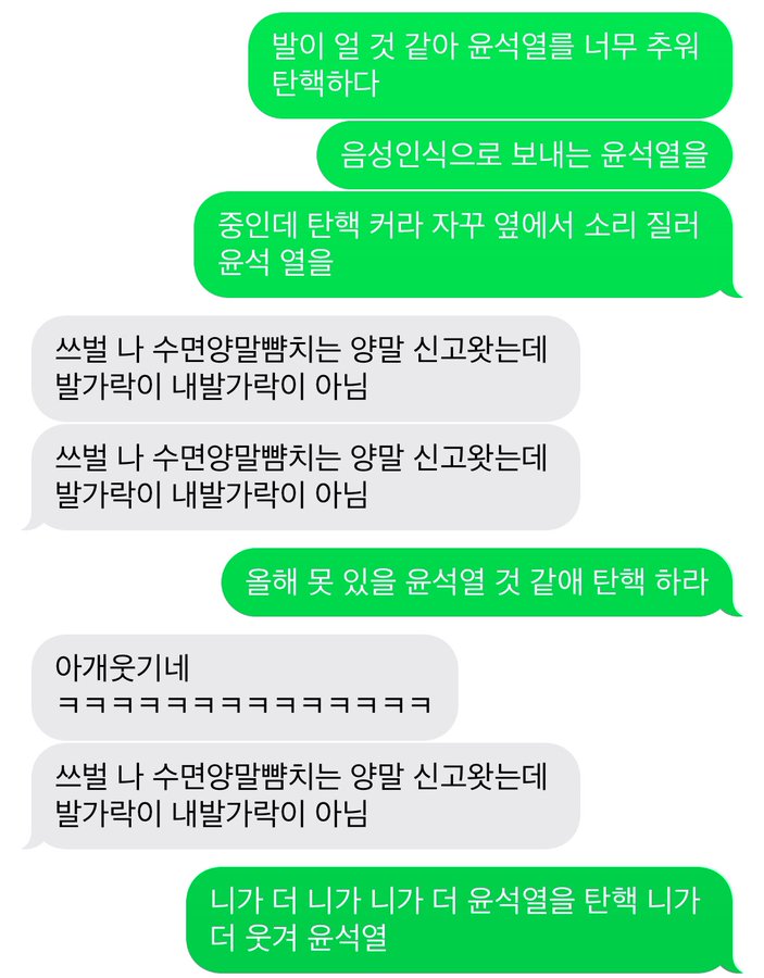 시위 현장이 얼마나 혼란스럽냐면 음성인식으로 보내면 문자 저렇게 감 | 인스티즈