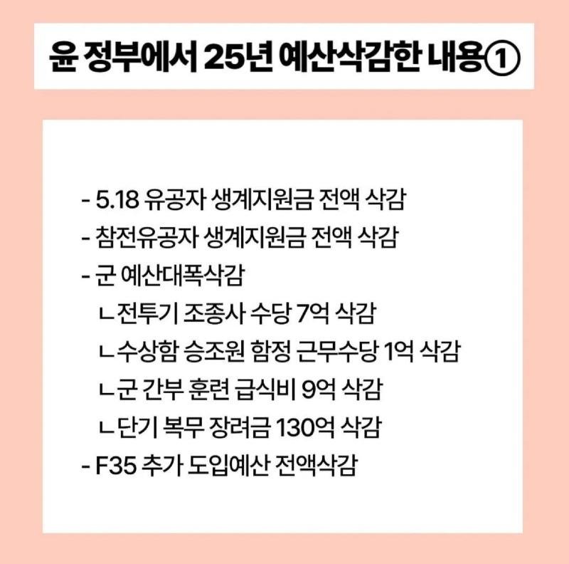 윤석열 정부 삭감 예산vs민주당 삭감 예산 | 인스티즈