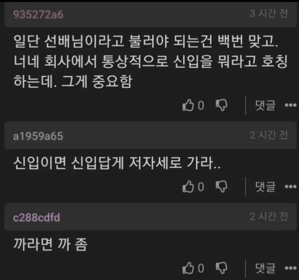 입사했는데 나보가 6살 어린 사원이 선배님이라고 부르래 | 인스티즈