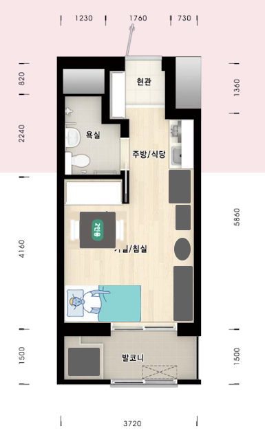 행복주택 21m² 청년형 거주 시뮬레이션 -희망편- | 인스티즈