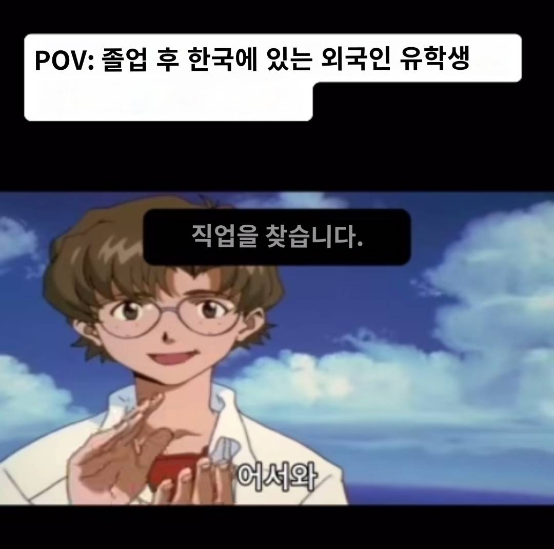 대학교 졸업 후 한국에 있는 외국인 유학생 밈 | 인스티즈
