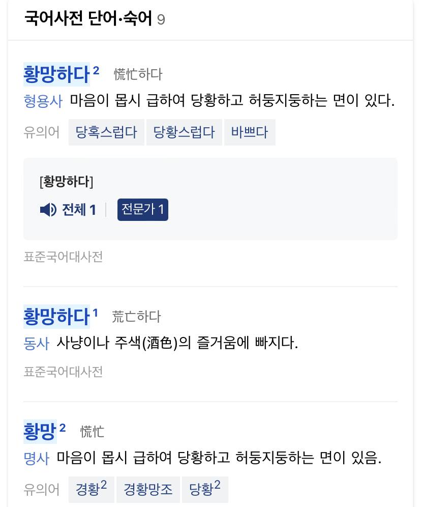 허무하고 황당하단 뜻이 아닌 "황망하다"의 진짜 뜻 | 인스티즈