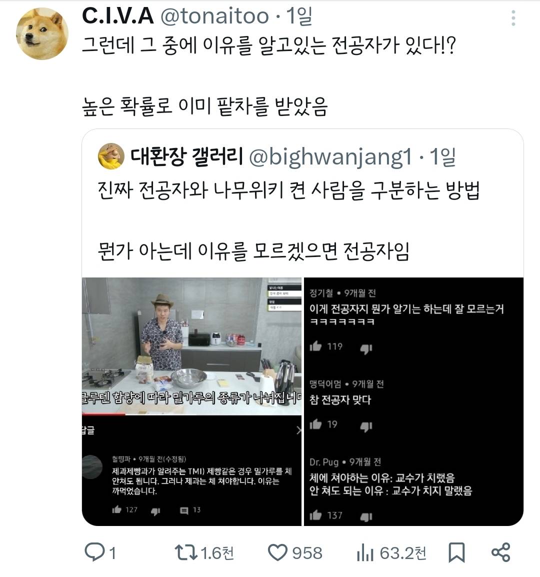 전공자와 비전공자 차이.twt | 인스티즈