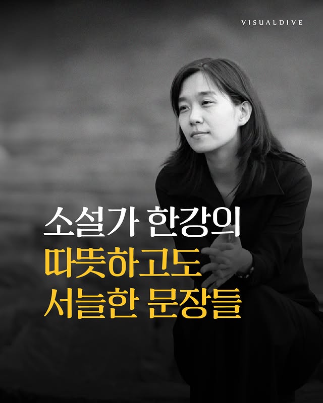 소설가 한강의 따뜻하고도 서늘한 문장들.jpg | 인스티즈