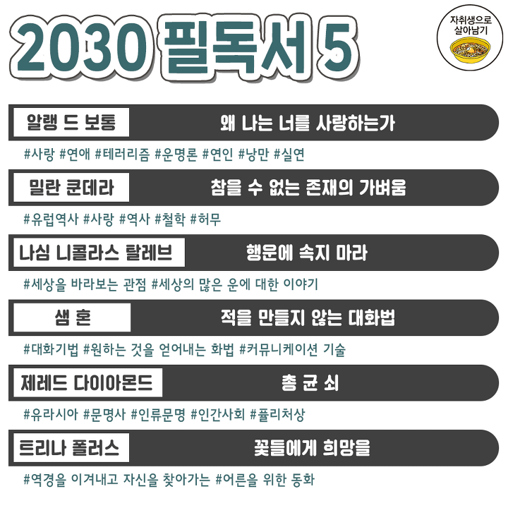 2030 필독 도서 모음 | 인스티즈