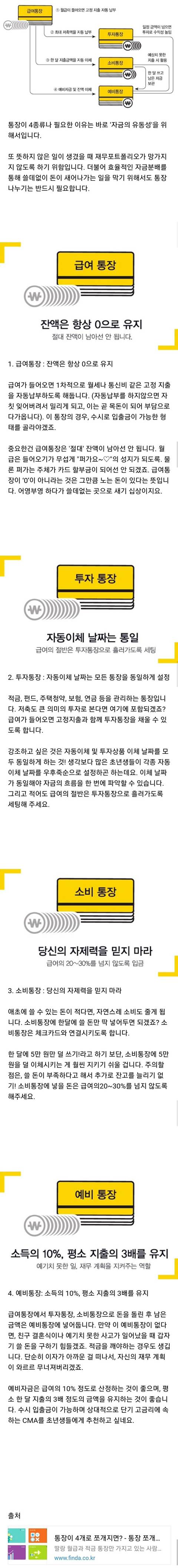 통장을 4개로 나눠서 어떻게 관리하라는 거지...? | 인스티즈