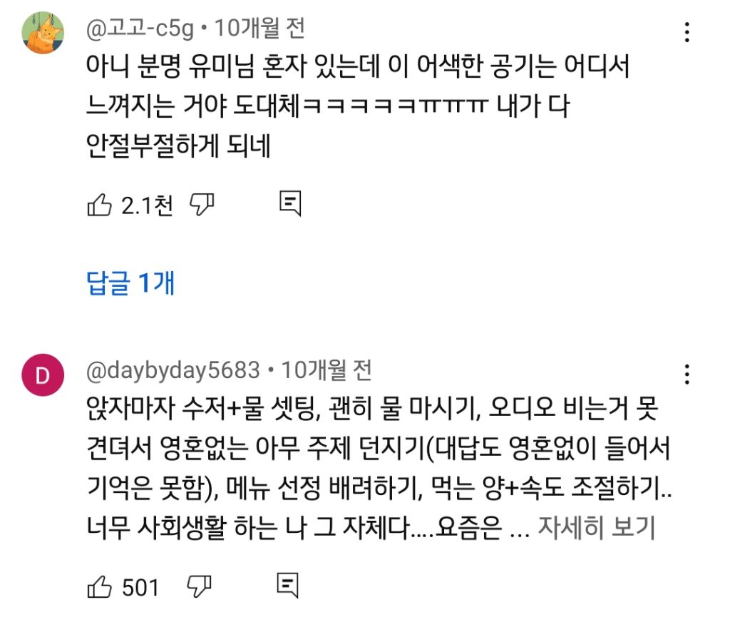 강유미 영상중에 유일하게 시간안가고 괴로워서 끝까지 못보겠다는 반응 많은 영상 | 인스티즈