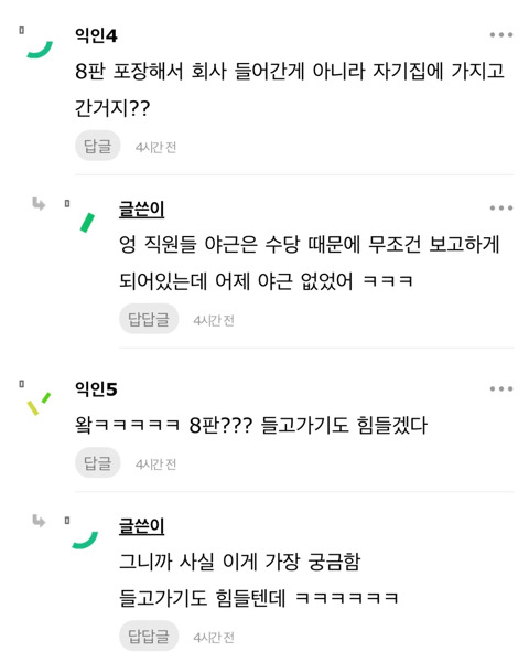 직원들한테 피자 쏘겠다고 했더니 8판 포장한 직원이 있네 | 인스티즈