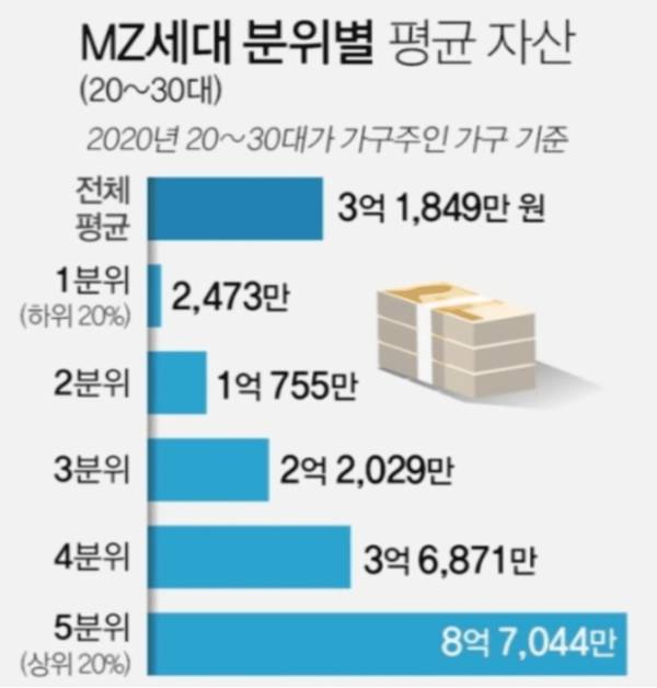 MZ세대 평균 자산 | 인스티즈