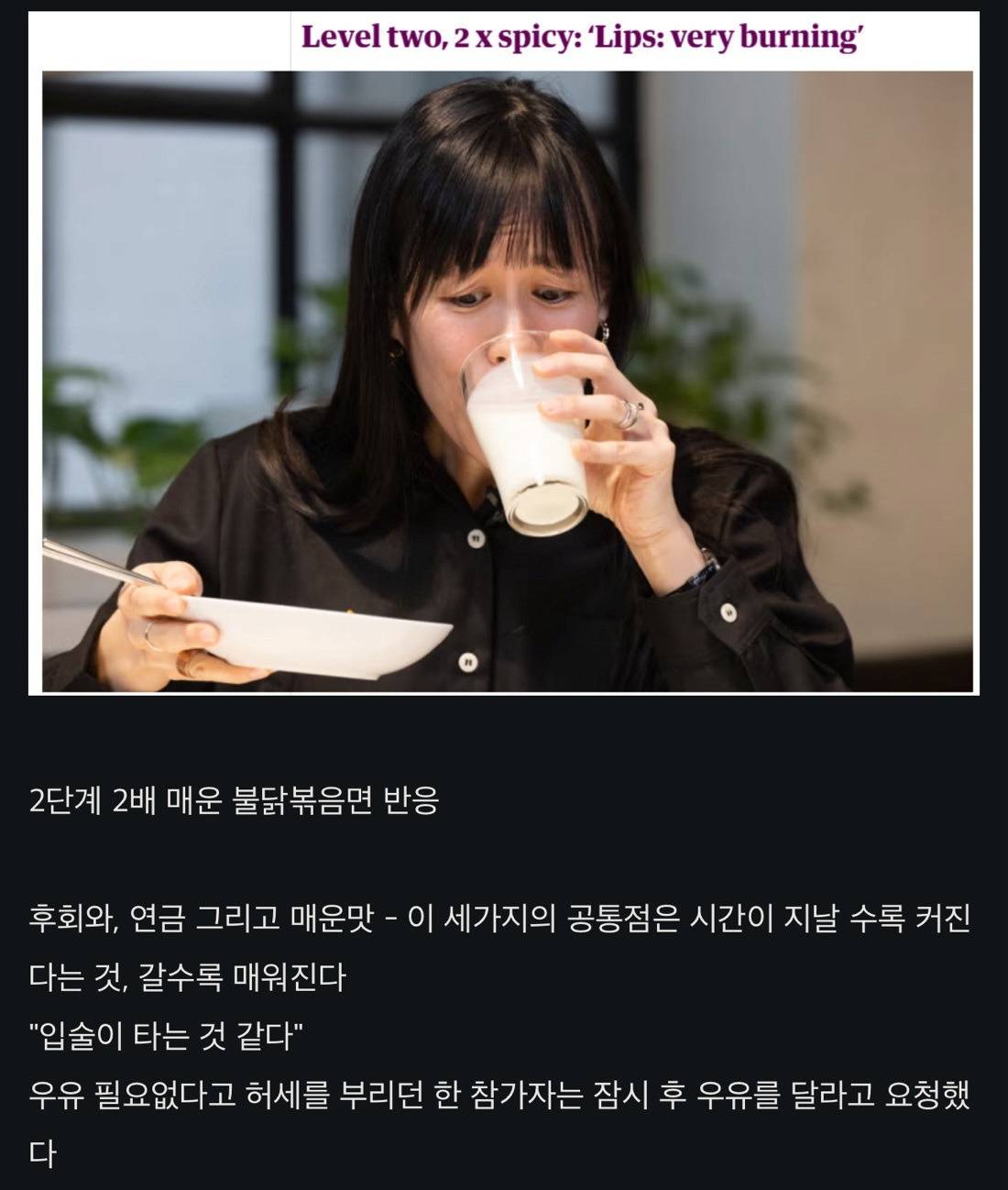 외국 기자들의 불닭볶음면 시식기 | 인스티즈