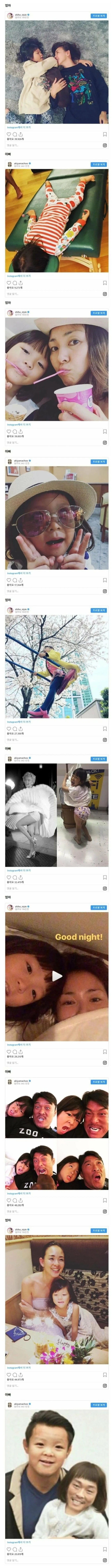 엄마와 아빠의 인스타그램 차이 | 인스티즈