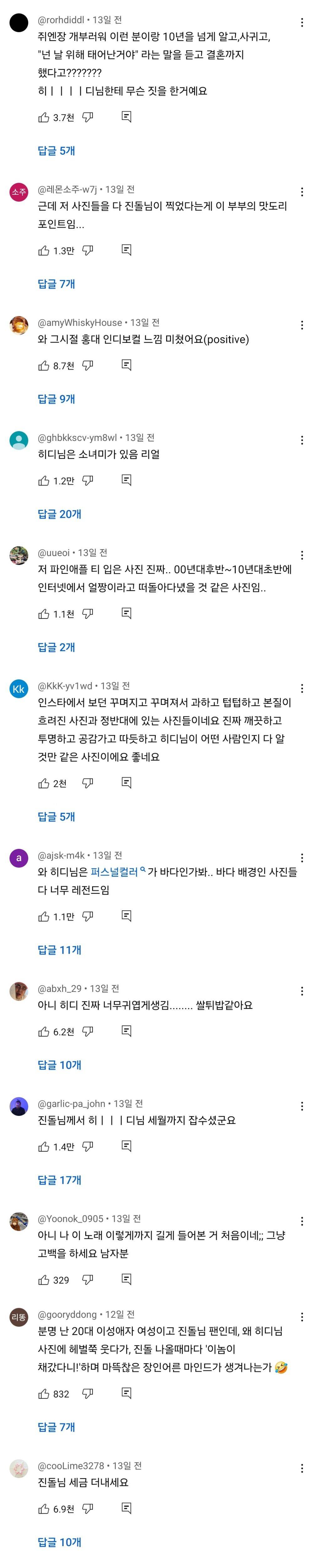 진심 너무하다는 진돌&히디 부부 영상 댓글 온도차........jpg | 인스티즈