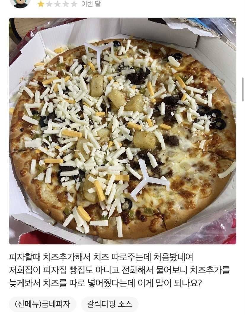별점 1점받은 피자 레전드 | 인스티즈