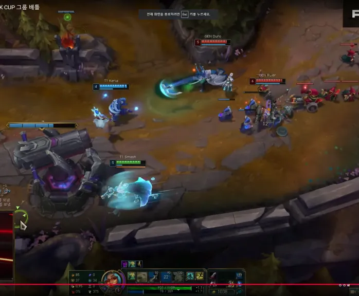 [T1 vs GEN] 페이즈가 보이는 스매쉬 .gif | 인스티즈