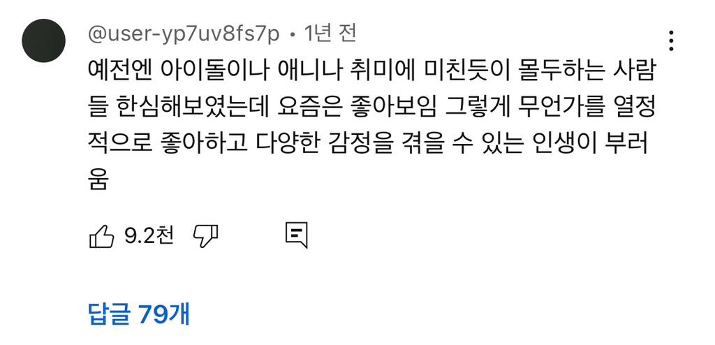 예전엔 아이돌이나 애니나 취미에 미친듯이 몰두하는 사람들 한심해보였는데 요즘은 좋아보임 | 인스티즈