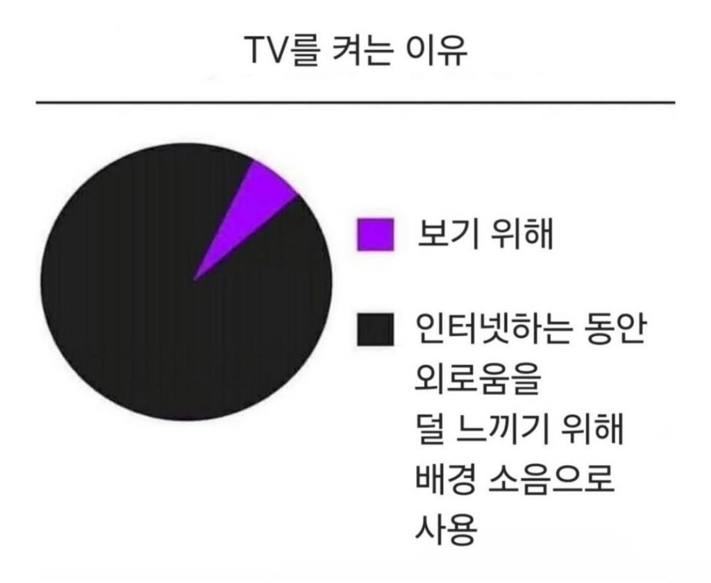 TV를 켜는 이유 | 인스티즈