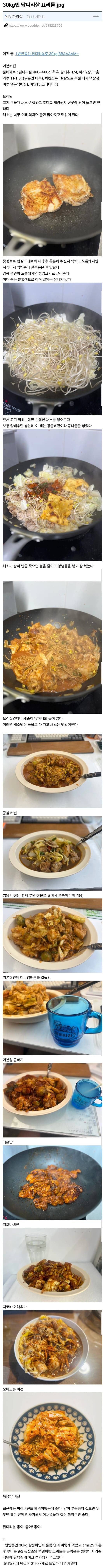 1년 6개월만에 30kg 빠진다는 닭다리살 요리들.jpg | 인스티즈