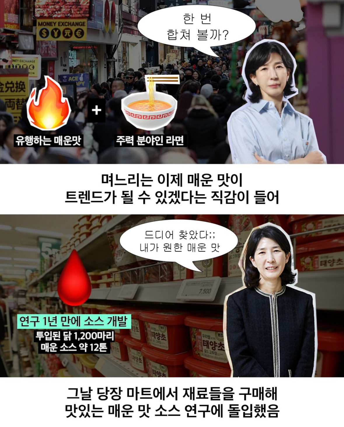 망해가던 삼양을 살려낸 불닭 며느리 | 인스티즈