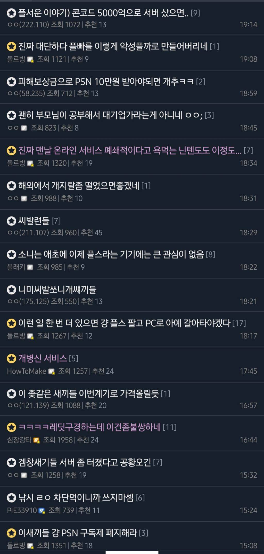 플레이스테이션 현재 상황 | 인스티즈
