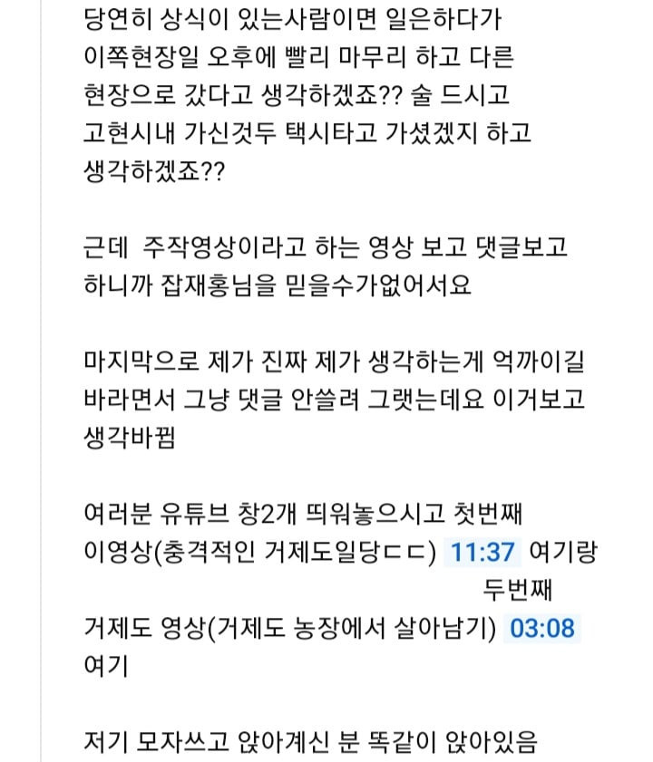 주작 논란인 잡재홍 채널에 달린 현지인 분석 댓글(똑같은 장면) | 인스티즈