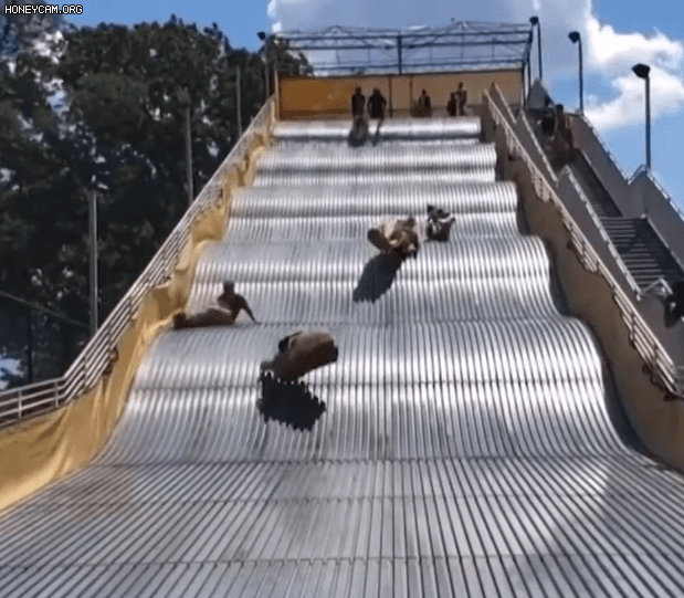 개장하고 하루 만에 폐쇄된 미끄럼틀 | 인스티즈