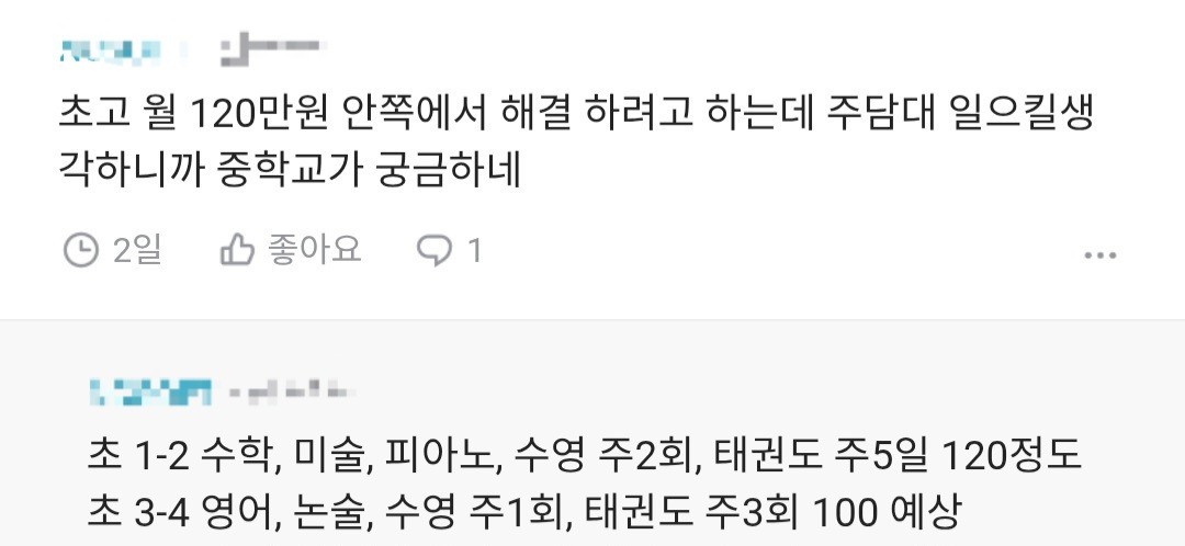 초등학교 자녀 교육비 보통 얼마씩 들어가? | 인스티즈