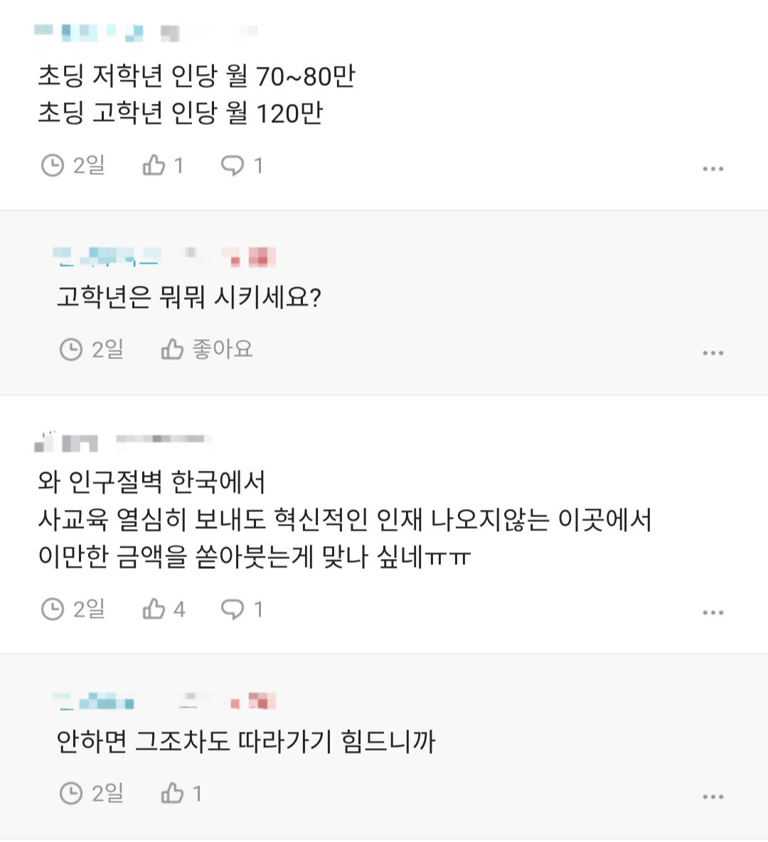 초등학교 자녀 교육비 보통 얼마씩 들어가? | 인스티즈