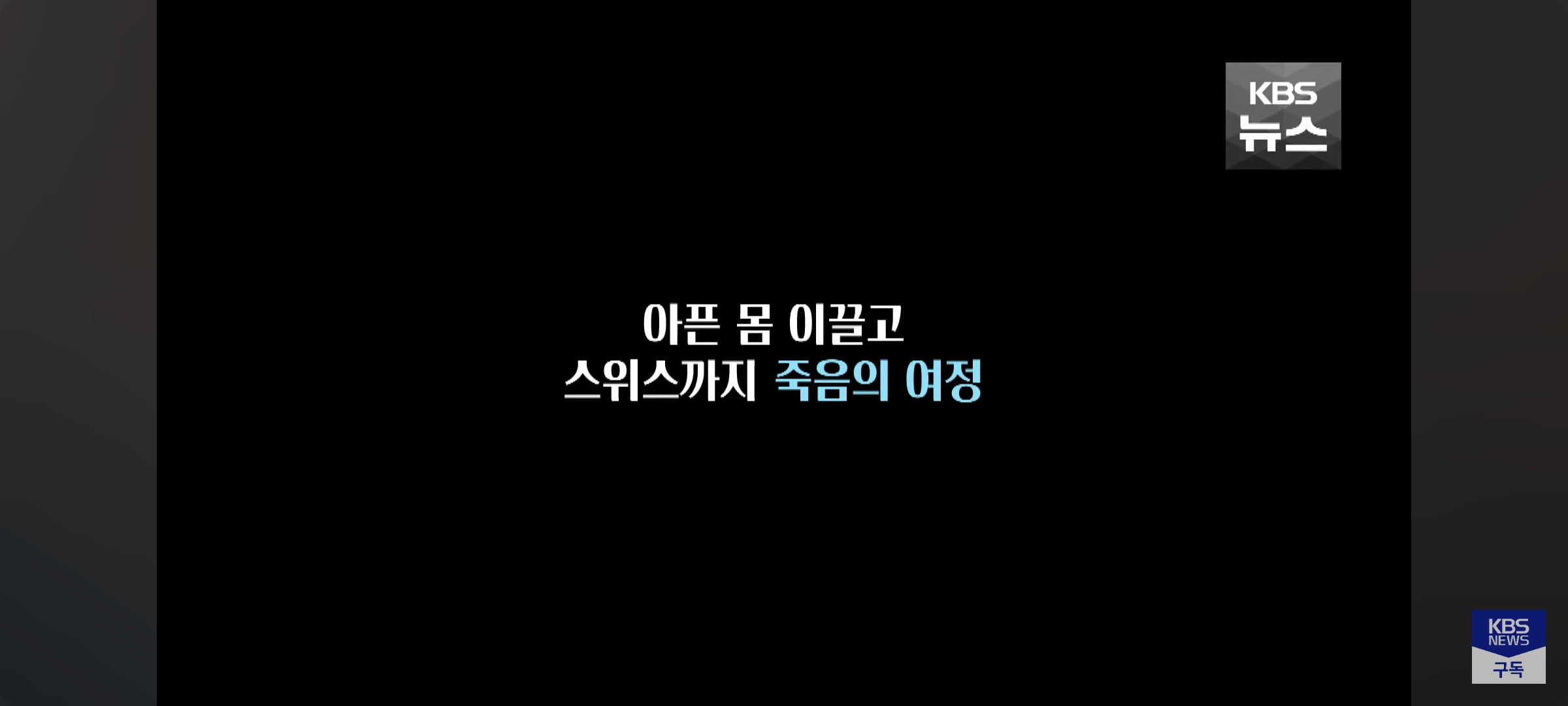 "스위스에서 떠날래” 말기 암 엄마는 '존엄사'를 택했다 | 인스티즈