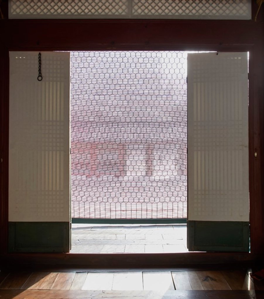 조선시대 궁궐에서 사용했다는 주렴(붉은 대나무 발) | 인스티즈