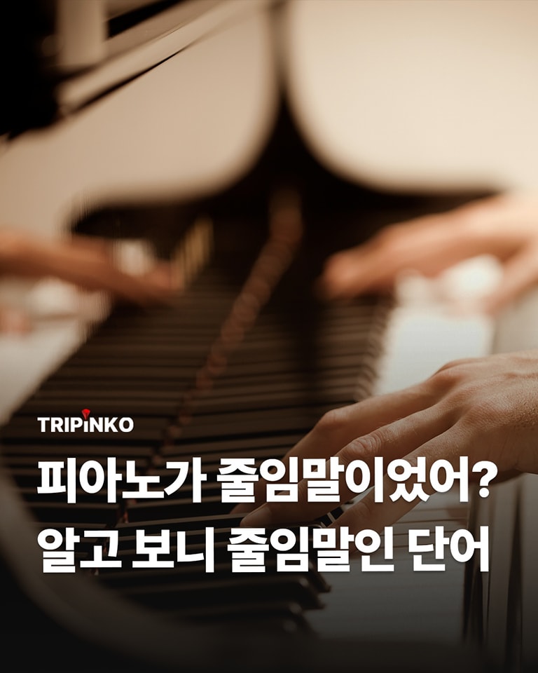 피아노가 줄임말이었어? | 인스티즈