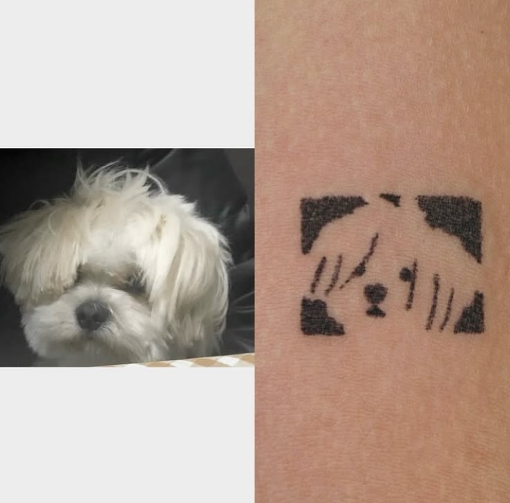 애매한데 똑같이 그린 댕댕이 타투 | 인스티즈