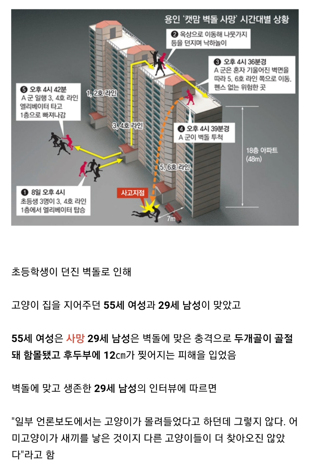 벽돌 던져서 사람 죽이고도 아무 처벌도 안 받은 용인 남아 사건 | 인스티즈