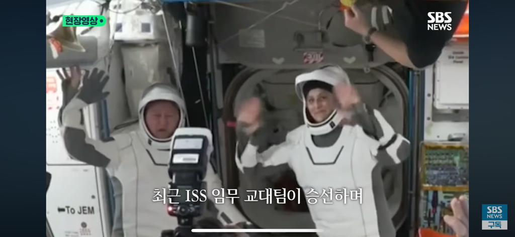 287일 만에 지구로 귀환한 우주비행사들을 환영해 주는 돌고래들🐬 | 인스티즈