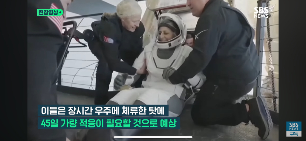 287일 만에 지구로 귀환한 우주비행사들을 환영해 주는 돌고래들🐬 | 인스티즈