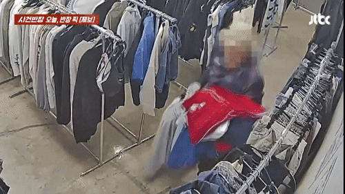 무인점포서 옷 13벌 훔친 노인…키오스크만 두드리다 '줄행랑' | 인스티즈