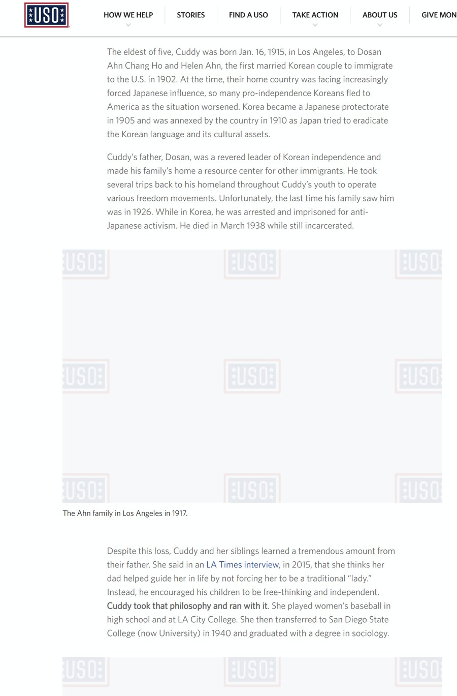 미 국방부에서 안창호 선생님 장녀 안수산씨의 기록이 삭제됨 | 인스티즈