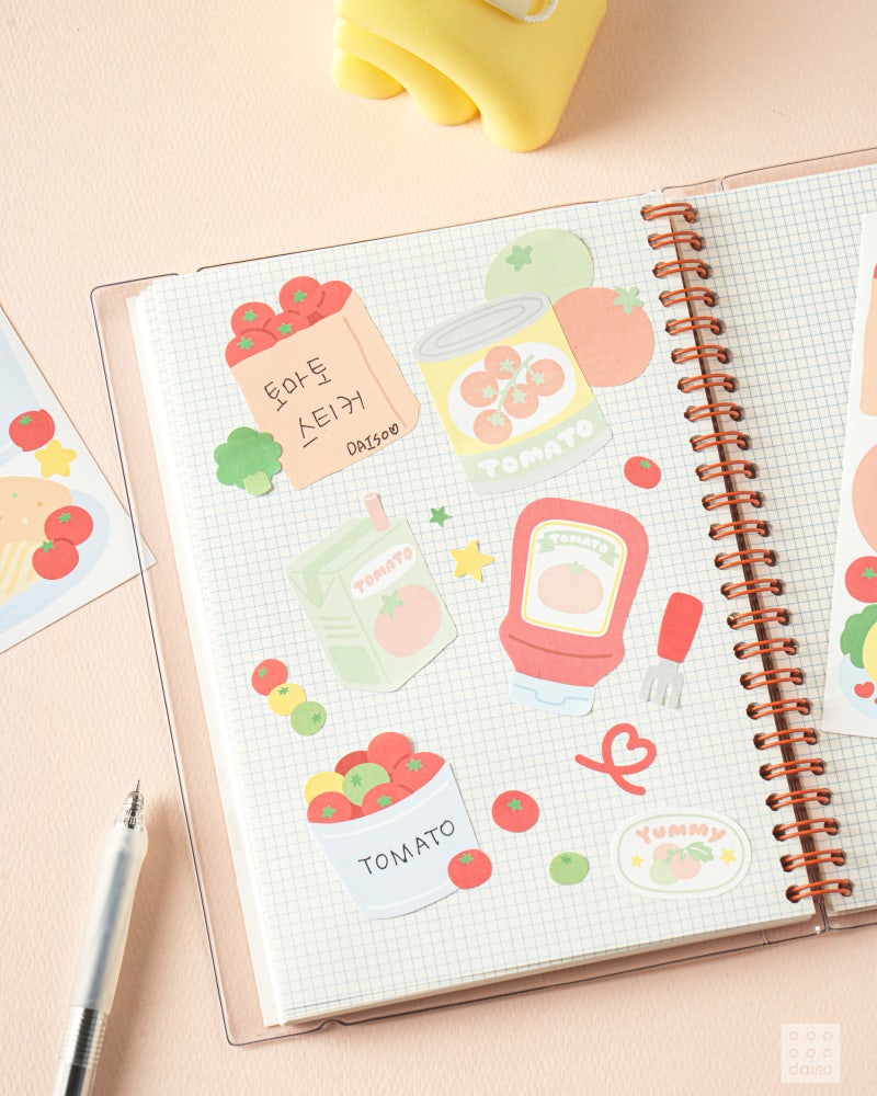 다이소 신상 모조지 스티커 🍅 | 인스티즈