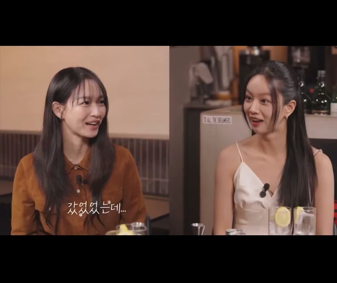 화장실에서 혜리가 본인 얘기하는 걸 들은 신민아.twt | 인스티즈